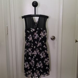 *Gently worn* Black dress with flowers
